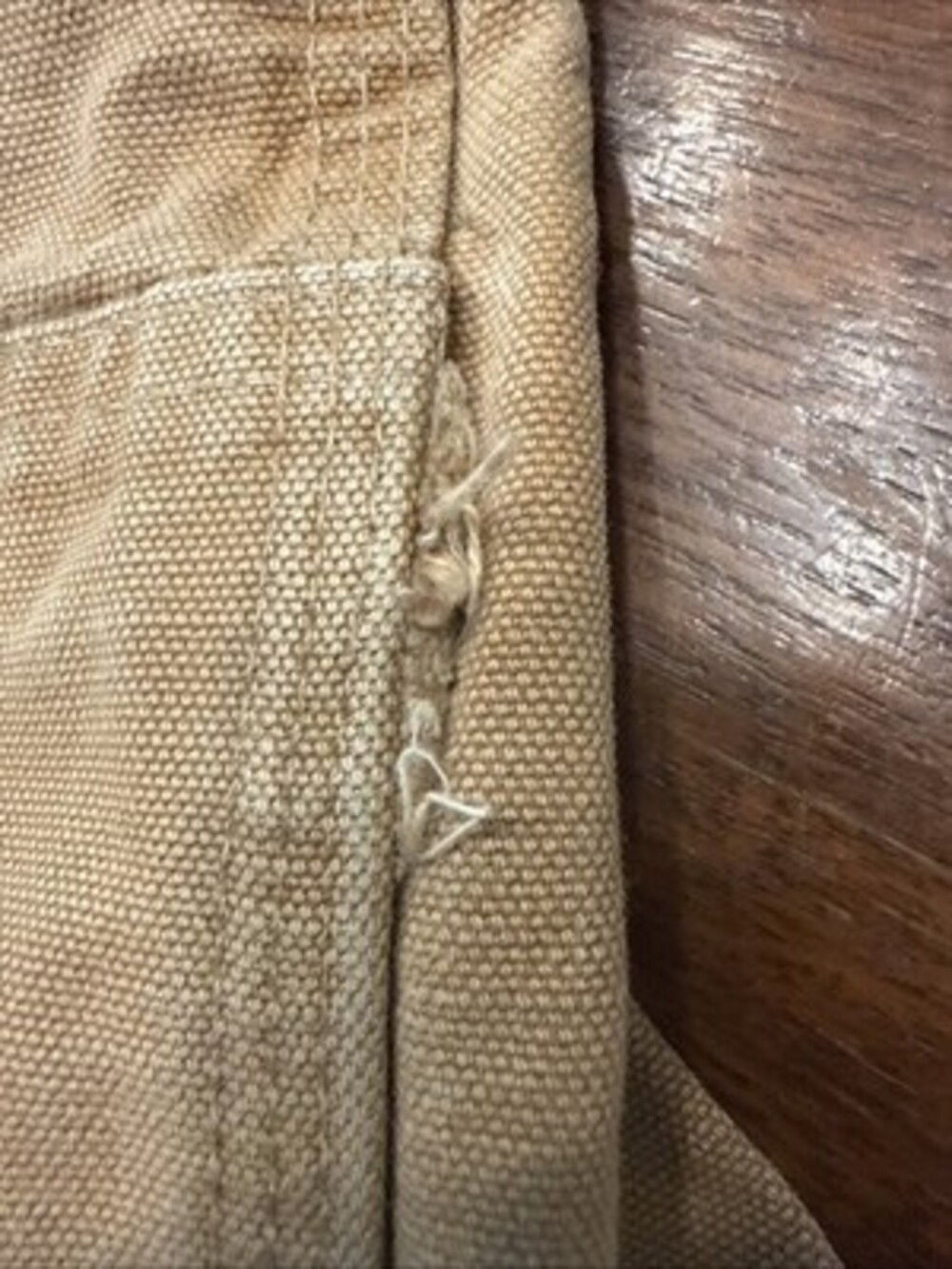 Vintage 90s Carhartt Double Knee Duck Canvas Work Pants Tan 36 X 32 - Picture 14 of 16